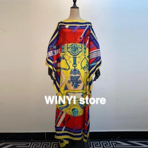 Dashiki Dress Print Bohemia Hijab Loosevetidos Elegantes Muslim Abaya Bazin Robe Gown Broder Riche Sexy Lady Party maxi beach