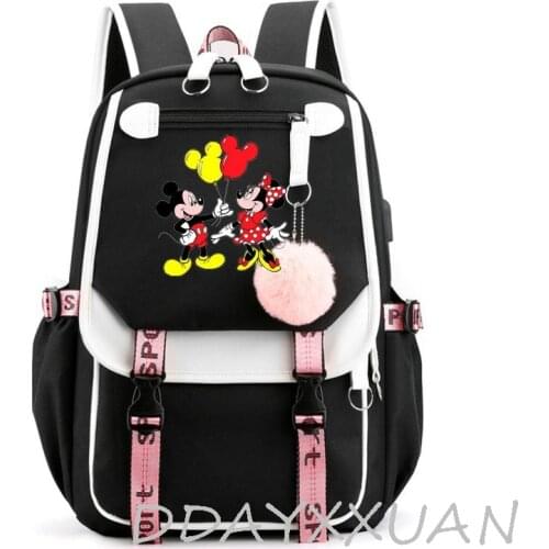 Disney Mickey Mouse 3D backpack Children Minnie School Bag laptop Rucksack Girl Boy Knapsack Unisex Waterproof Travel bags