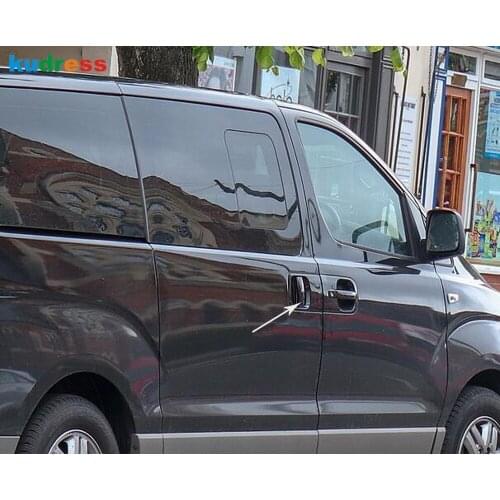 For Hyundai Grand Starex H-1 i800 2018 2019 2020 Chrome Side Door Handle Overlay Bowl Cover Trim Molding Car accessories