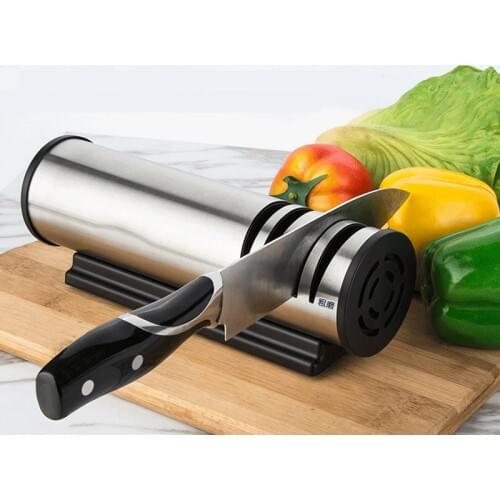Electric Knife Sharpener Professional Stainless Steel Diamond Fast Sharpening Stone for Kinds of Knife Dropshipping Kitchen