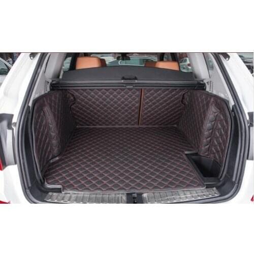 Good quality! Full set car trunk mats for BMW X3 F25 2017-2011 durable boot carpets cargo liner mats for X3 2014,Free shipping