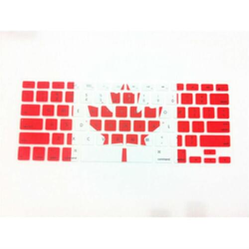 Canada FLAG Maple Leaf Flag Silicone Keyboard Cover Skin for Macbook Pro Air Retina 13 15 17 US KEYBOARD LAYOUT