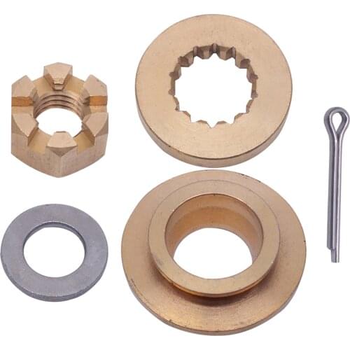 Propeller Hardware Kits Thrust Washer Spacer Nut ForBRP/JOHNSON/EVINRUDE/OMC 2 Stroke 15-35HP Propeller Installation