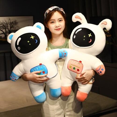 40cm Stuffed Soft Astronaut Plush Toys Real Life Cosmonaut Spaceship Pillow Creative Dolls for Children Boys Gifts