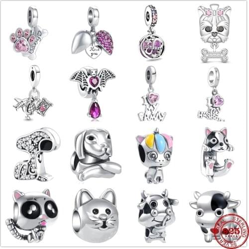 New Original 925 Silver Bracelets Accessories Charm Bead fit Pandora charms silver 925 beads Bracelet for women DIY Jewelry Gift