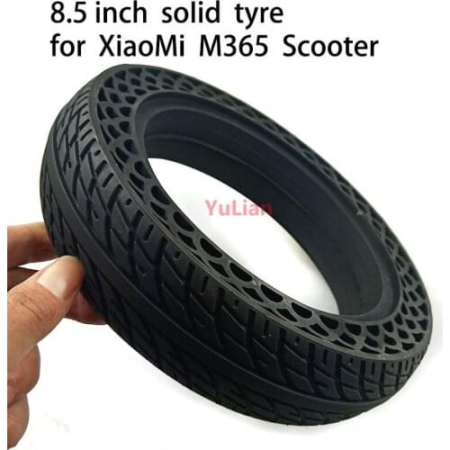 Electric Scooter Porous Tire for XIAOMI Rubber Tyre Explosion-proof 8.5in Solid Rubber Tire for Xiaomi Mijia M365