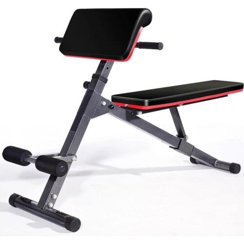 Height-Adjustable Fitness Professional Roman Stool Bench Multifunctional Sports Stretching Roman Chair Gym Exercise Strength