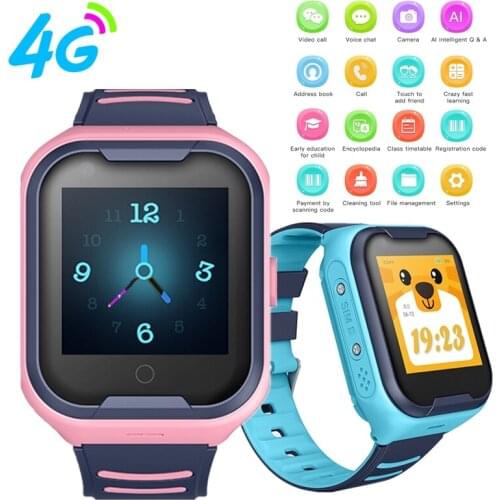 S36E 4G GPS WIFI LBS Tracker Phonewatch Kid Smart Watch Waterproof SOS Video Call for Children Anti Lost Monitor Baby Watch
