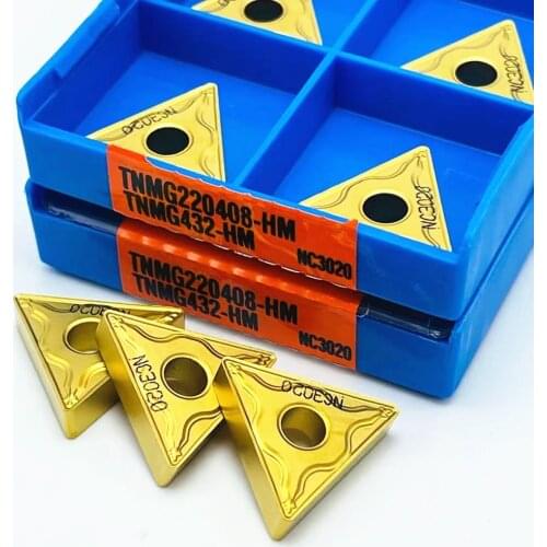TNMG220408 HM NC3020 TNMG220404 HM PC9030 high quality KORLOY original external metal turning tool CNC turning insertTNMG 220404