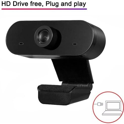 30FPS 1080P Webcam PC, USB Webcam 1080P HDR live streaming webcam with dual stereo microphone at 90 degree Angle for OBS/SKYPE