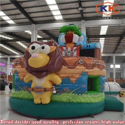 2019 Original Kraken Attack Inflatable Slide /giant inflatable viking pirate ship slide for sale