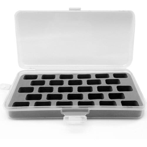 28 Slots Bobbin Spools Box Portable Transparent Storage Organize Sewing Bobbins Case Holder DIY Sewing Accessory Tools