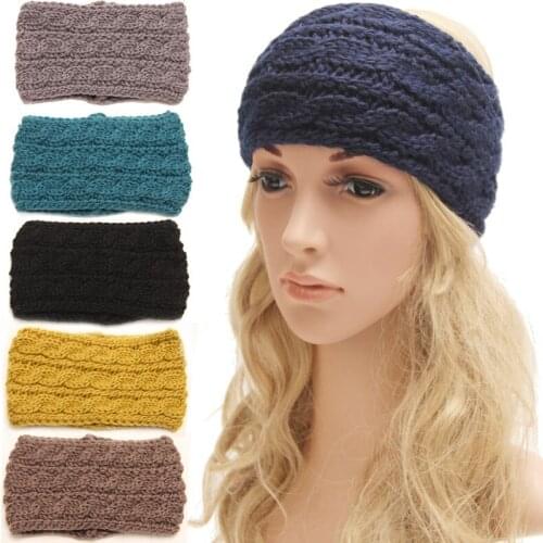 500pcs/lot womens fashion winter warm wide twist knitted headband/twist headband