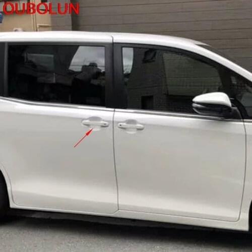 Car Exterior Protector Accessories For Toyota Noah Voxy R80 2014 2015 2016 2017 2018 ABS Chrome Door Handle Bowl Cover Trim