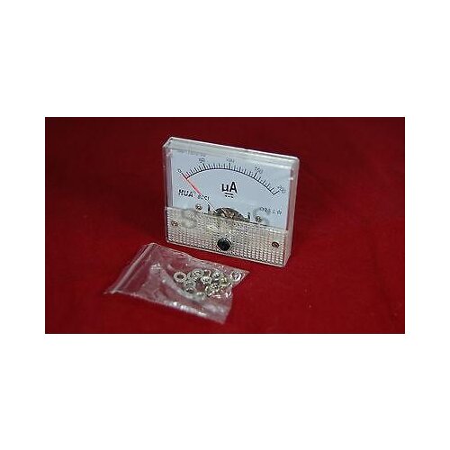 Analog Ammeter Panel Current Meter 85C1 DC 50uA 100uA 200uA 250uA 300uA 500uA