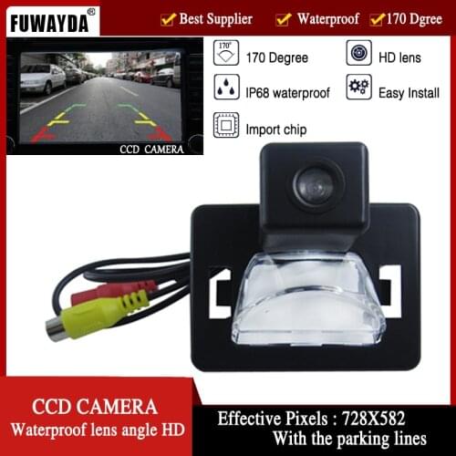 FUWAYDA Auto Parking HD Car Rear view Camera 170 Waterproof Car Rear View Camera Car Reverse Front Camera for Mazda 5 2005-2010
