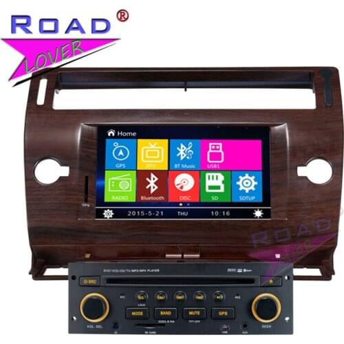 TOPNAVI 2Din Wince 6.0 7" Car Media Center DVD Player For Citroen C4 Stereo GPS Navi Auto Video Bluetooth HD screen 800*480 MP4