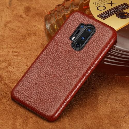 Genuine Litchi Grain Leather Phone case For Oneplus 8 Pro 7 Pro 6T 7T Pro 5T 6 5 3 3T Luxury Back Cover for One plus 7Pro Nord