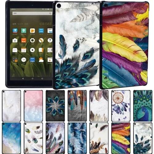 For Amazon Fire 7(5th/7th/9th Gen)/HD 8(6th/7th/8th Gen)/HD 10(5th/7th/9th Gen) - Feather Slim Hard Shell Back Case