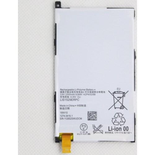 ISUNOO 10pcs/lot 2300mah LIS1529ERPC Replacement Battery for Z1 mini D5503 Z1 Compact M51w SO-04F Battery