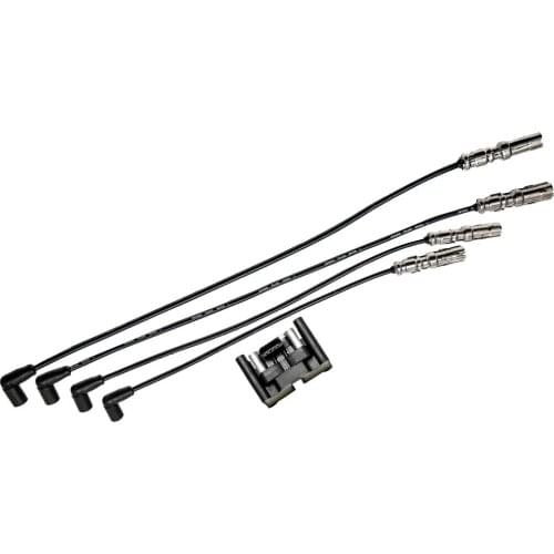 Ignition Coil + Ignition Wire Set 4 pieces for VW Jetta 3 1k NEW BEETLE 9c 1y Passat 3b 1.6 032905106A, 32905106A, 032905106B