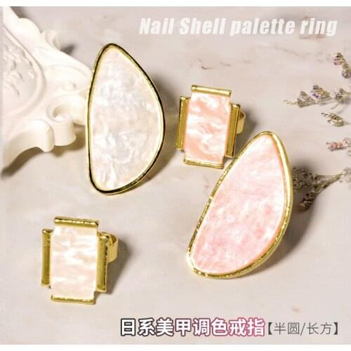 Japanese Style Nail Art Manicure Pearl-Imitated Ring Palette Color Tip Good-looking Colored Drawing Nail Toner Nail Decor Women
