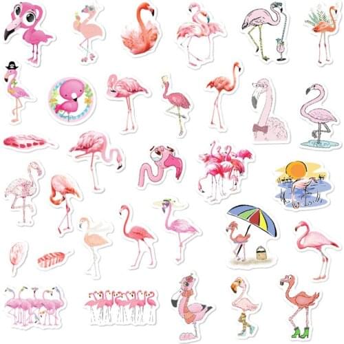 Cute Unicorn Stickers for Diary Cartoon Animal Kawaii Stickers Aesthetic Scrapbooking Accessories Flamingo Stickers Kids Toy