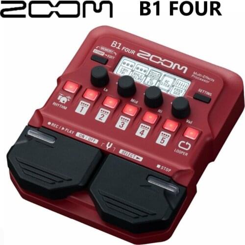 Hot sell ZOOM B1 Four bass guitar multi effect processors, guitar single effect device, preamplifier, Guitar Effect Pedal