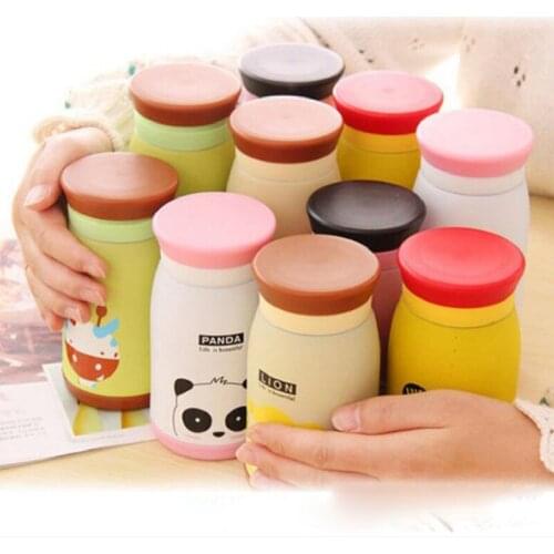 Cartoon animal Thermos Cup Stainless Steel Water Coffee Tea Bottle Traveling Outdoor Thermoses Travel drink water bottle S002C