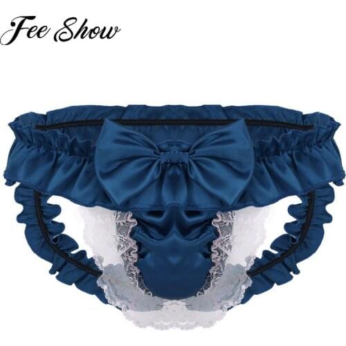 Sexy Mens Underwear Gay Men Lingerie Briefs Sissy Panties Jockstrap Low Rise Crotchless Bikini Sissy Panties Briefs Underwear