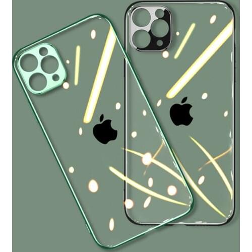 Full Protect Lens Plating Soft Silicone Case for iphone SE 2020 X XS XR 8 7 6 6S Plus 11 Pro Max Clear Cover