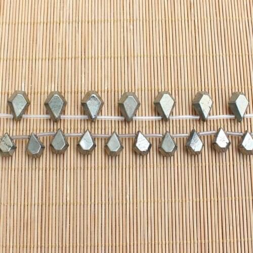Natural Pyrite Water drop shape Beads 15inch per strand,For DIY Jewelry Making !We provide mixed wholesale for all items