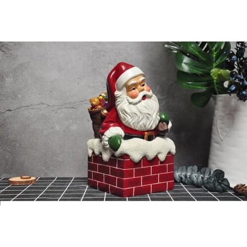 EUROPEAN STYLE GIFT SANTA CLAUS CRAFTS HOME CHRISTMAS STYLE DECORATIONS GIFTS GARDEN COURTYARD ORNAMENTS
