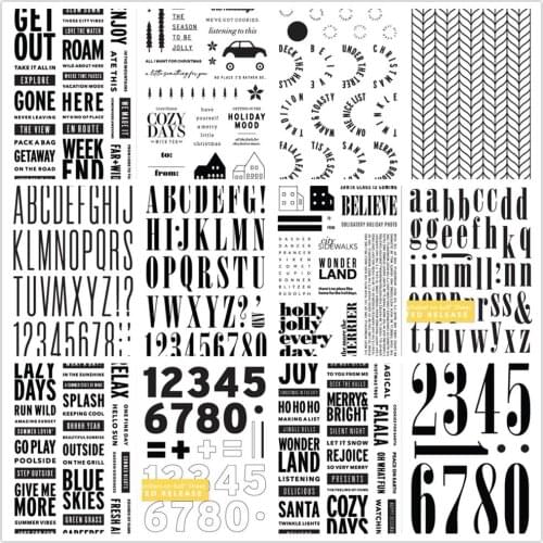 Number Clear Stamp/Seal for DIY scrapbooking/photo album Decorative clear stamp sheets A3060