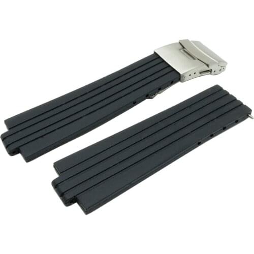 Silicone Rubber Watchband 12mm for Ulysse Nardin 263 Marine 1183 Observatory Blue Seal Convex Head Watch Band Wrist Strap