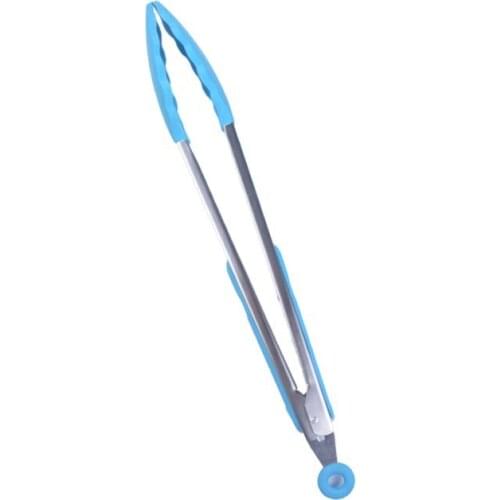 Silicone Barbecue Grilling Tongs for Bread Salad Serving Food Clips BBQ Utensils Kitchen Cooking Tong