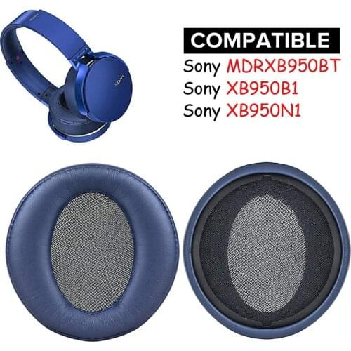 Earpads Replacement Ear Pads Cushions Muffs For Sony MDR XB950BT XB950N1 XB950B1 XB950AP XB950/H Wireless Bluetooth Headphones