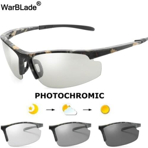 WarBLade 2018 New Men Photochromic Sunglasses Classic HD Polarized Sunglasses Women UV400 Anti-glare Sun Glasses Gafes de sol
