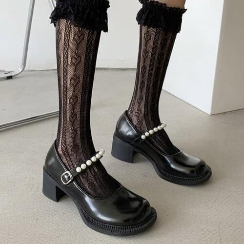 Women shoes Japanese Style Lolita Shoes Women Vintage Soft Sister Girls High Heel Platform shoes College Student Mary Jane shoes