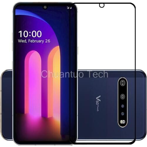 75 Pcs/Lot 2.5D Premium Tempered Glass for LG V60 ThinQ 5G Full Cover Screen Protector Protective Film for LG V60 ThinQ 5G