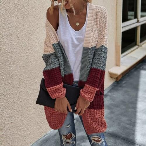 Women Long Cardigan Thin Sweaters Autumn Fashion Batwing Sleeve Knit Open Front Cardigan Coats With Pocket Streetwear Outerwear