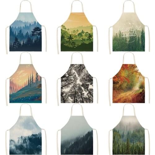 Forest pattern aprons for women Apron for hairdresser master apron Kitchen apron Apron for kitchen apron kitchen House cleaning