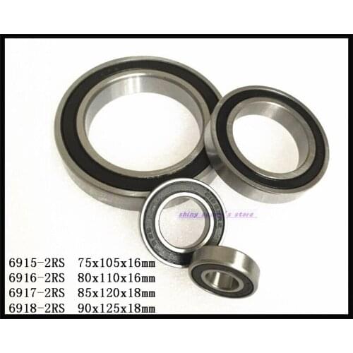 1pcs 6915-2RS , 6916-2RS , 6917-2RS , 6918-2RS The Rubber Sealing Cover Deep Groove Ball Bearing Brand New