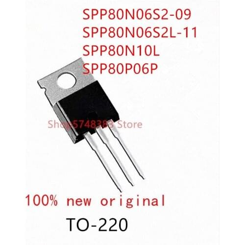 10PCS SPP80N06S2-09 SPP80N06S2L-11 SPP80N10L SPP80P06P TO-220