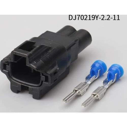 500SETS DJ70219Y-2.2-11/21 2.2mm 2Pin AMP Car Electrical Wire Connectors for VW,BMW,Honda,Toyota,NISSAN AND other models