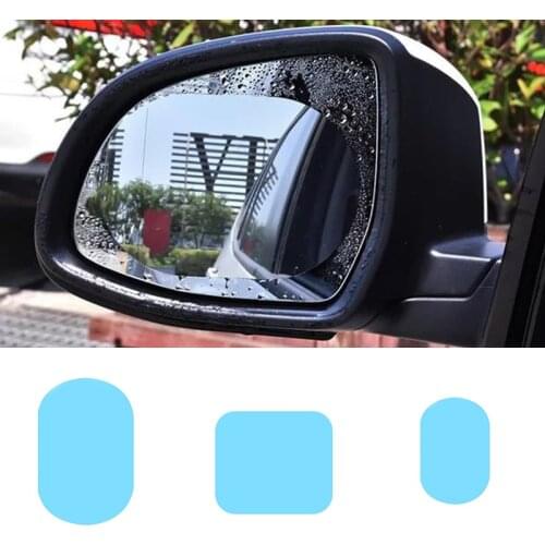 Car Rainproof Film For Rearview Mirror Protective Anti Fog Waterproof Clear Sight In Rainy Days Car Rearview Mirror Rain Sticker