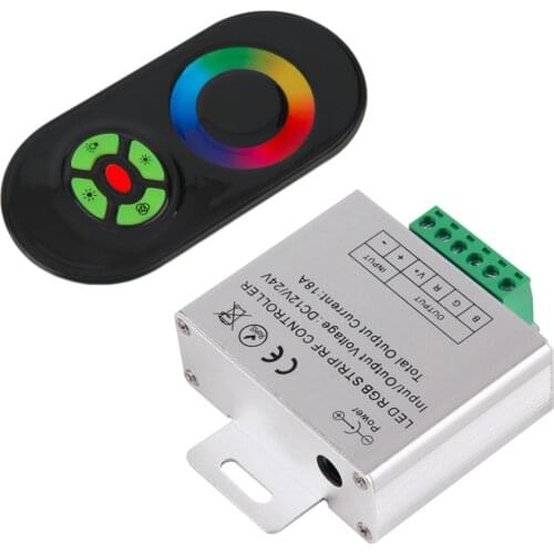 RF Touch Panel Wireless Remote Controller For RGB Led Strip Light DC 12V/24V