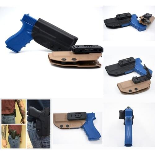 Kydex OWB Holster For Glock 17 19 22 23 25 26 27 28 31 32 33 gen 3 4 5 Outside Waistband Carry case Quick belt Clips
