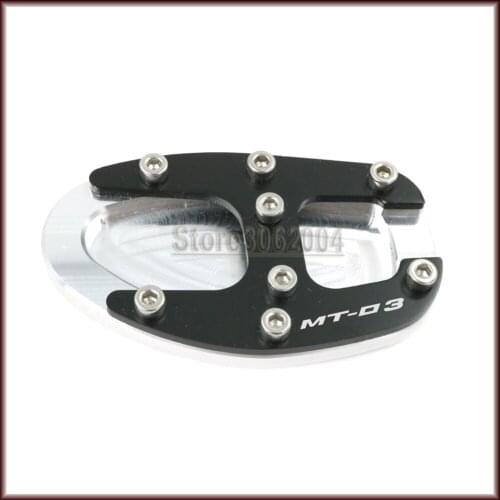 For YAMAHA MT-03 MT03 MT 03 2016-2020 Free Shipping Motorcycle Accessories Side Kickstand Stand Extension Support Plate CNC