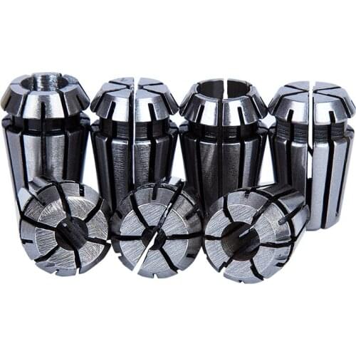 GTBL 7Pcs 1-7mm ER11 Collet Chuck Tool Bits Holder Spring Collet for CNC Engraving Machine & Milling Lathe Tool